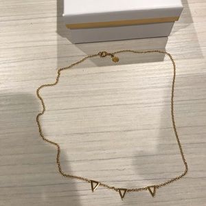 Gorjana, open triangle necklace